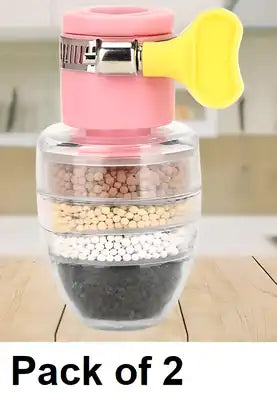 Faucet Filter- Six Layer Activated Carbon Water Faucet Filter (Assorted Color)( Pack of 2) - Urban Heaven